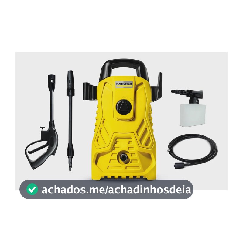 Lavadora de Alta Pressão Kärcher Compacta 1.500 PSI 1400W 300L/h com Aplicador de Detergente e Lança Regulável