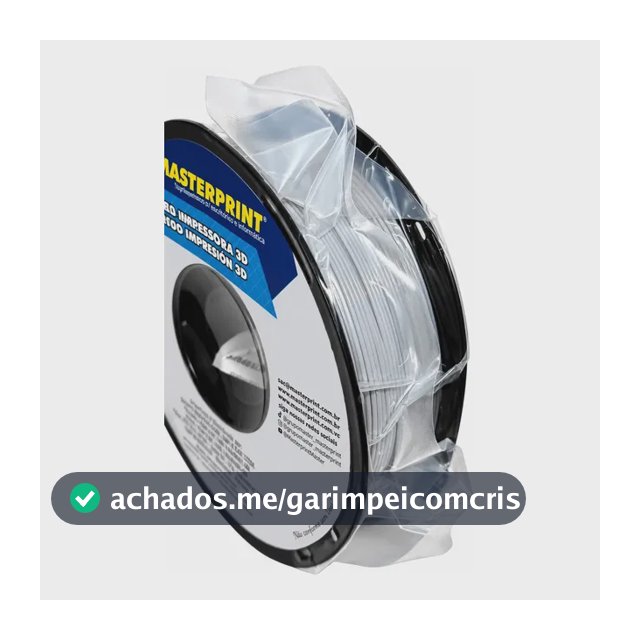 Filamento Petg 3d Masterprint Cores Variadas Colorido Print Cor Cinza