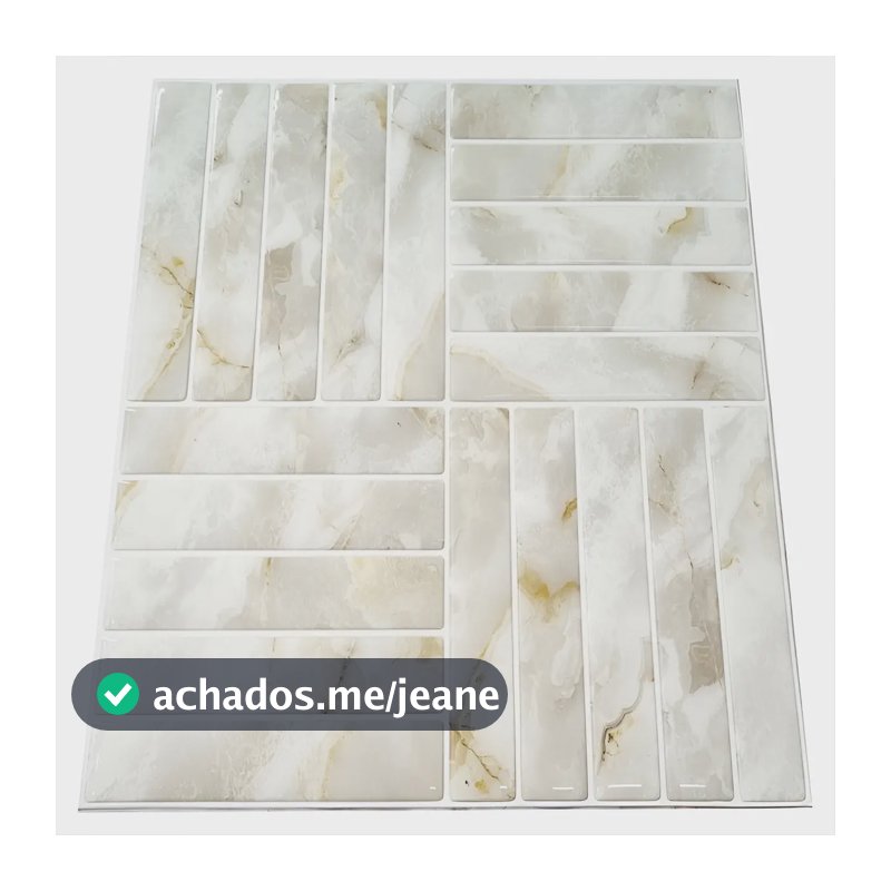 Pastilha Adesiva Resinada Kipastilha F520 Cruze Madreperola Cor Bege
