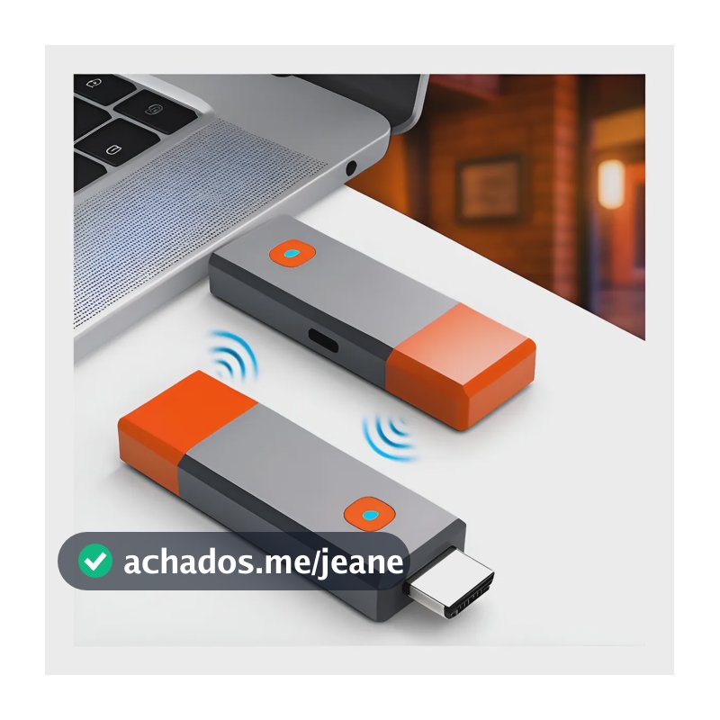 Transmissor Receptor Hdmi Sem Fio Wireless 1080p 50m Cinza 5v