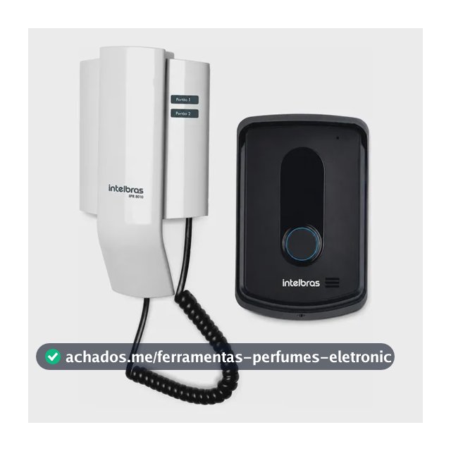 Interfone Porteiro Intelbras Ipr 8010 Segurança Branco/preto 127/220v