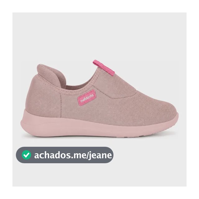 Tênis Infantil Menina Calce Fácil Casual Conforto Original