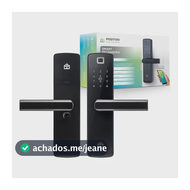 Fechadura digital Positivo Casa Inteligente Smart Fechadura de Embutir direita/esquerda cor preto aço inoxidável