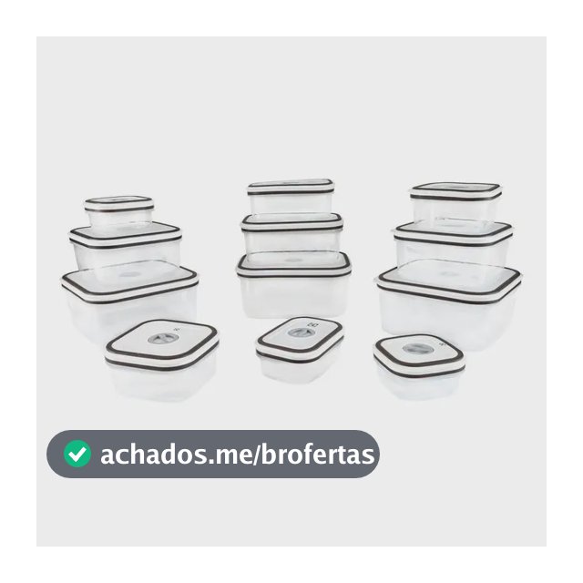 Jogo De Potes De Plástico Herméticos Electrolux Cinza