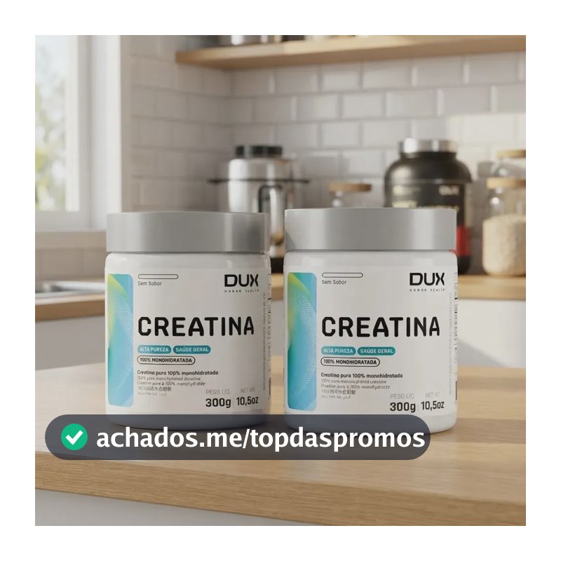 Kit 2x Creatina Dux Human Health Em Pó Sem Sabor 300g