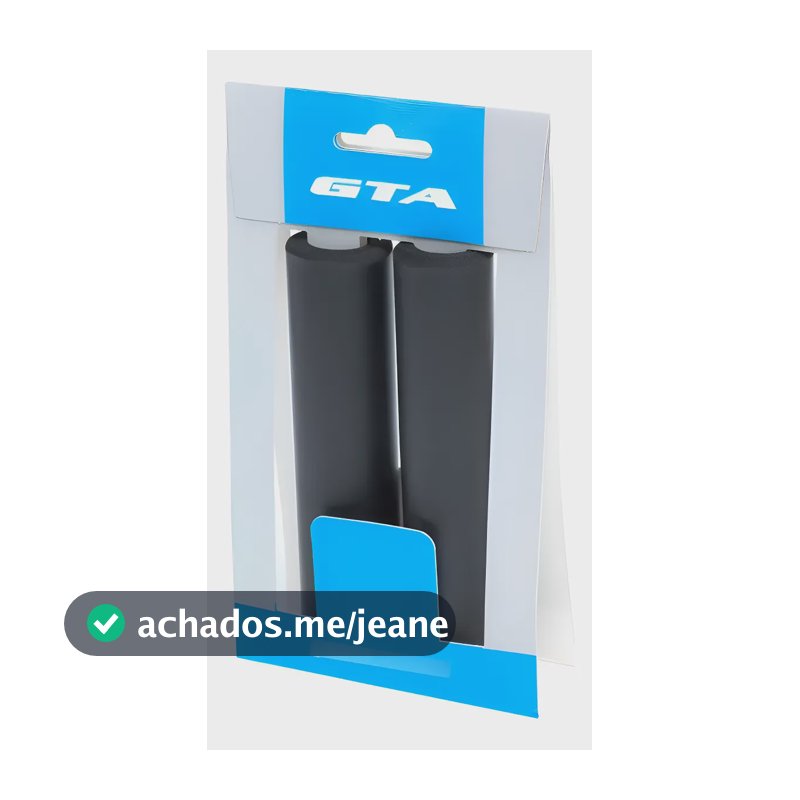 Manopla Punho Bicicleta Mtb Gta Nbr Preta Macia Confortável Preto