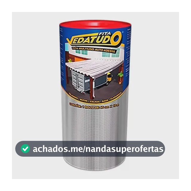 Manta Asfáltica Auto Adesiva Aluminizada - 45cm X 10m