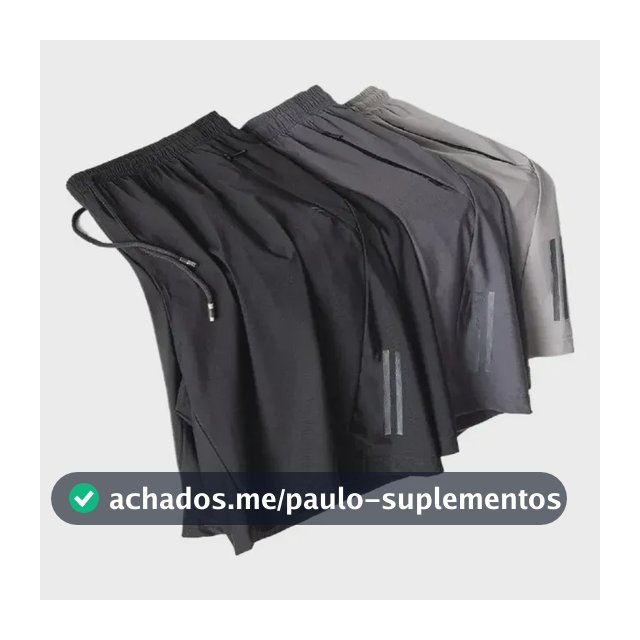 Kit 3 Bermuda Masculina Importada Seda  Secagem Rápida