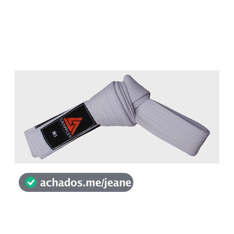 Faixa Branca Jiu-jitsu Grappler Grossa Cor Branco Tamanho A5