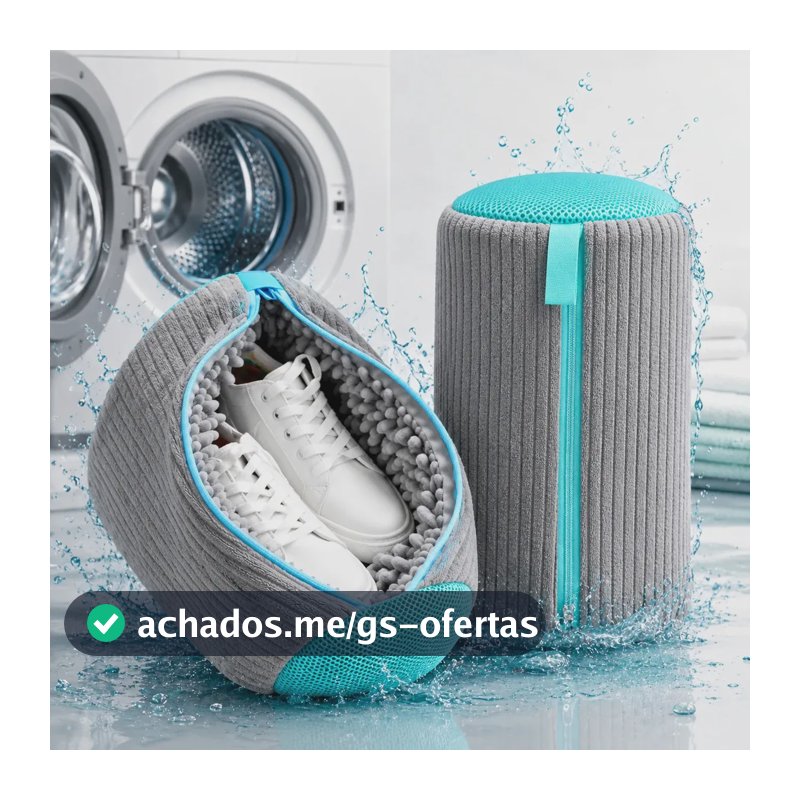 Kit 2 Sacos de Lavagem para Calçados BusinessEcom – Protetor Macio para Tênis e Sapatos na Máquina