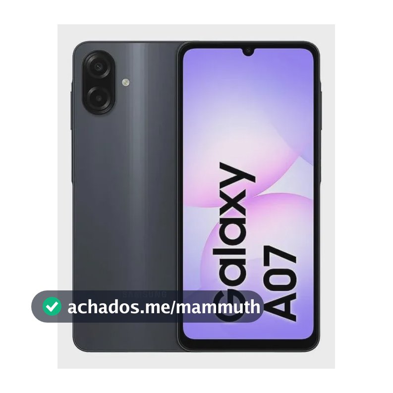 Celular Samsung Galaxy A07 128gb 4gb Tela Grande