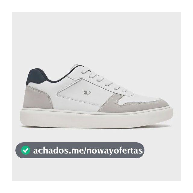Tênis Sapatenis Masculino Sandrini Evoke Lite Branco Couro