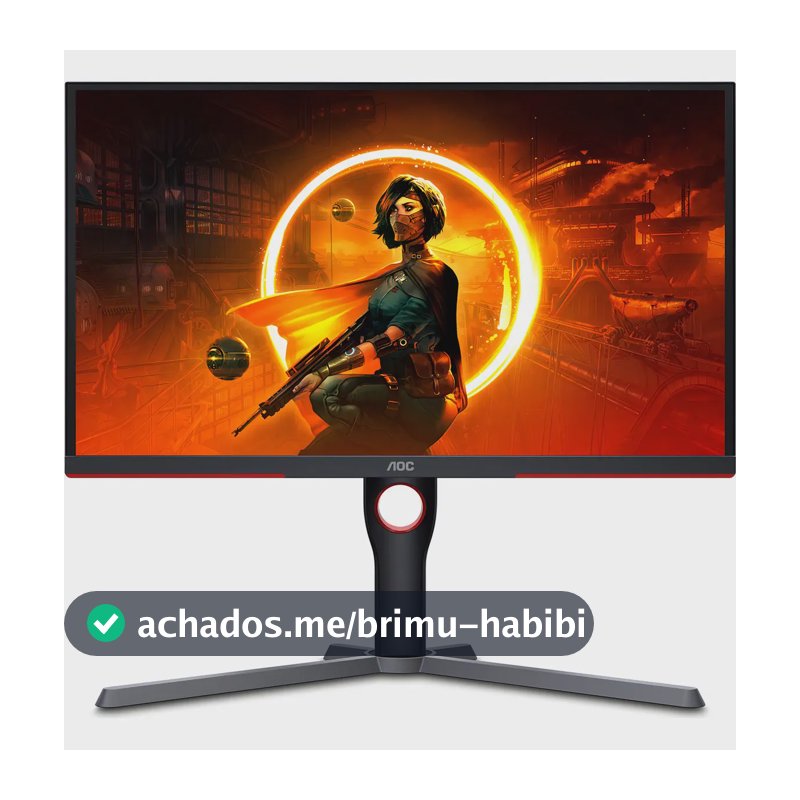 Monitor Gamer Aoc Com Tela De 25 240hz E Resolução Full Hd Preto 127/220v