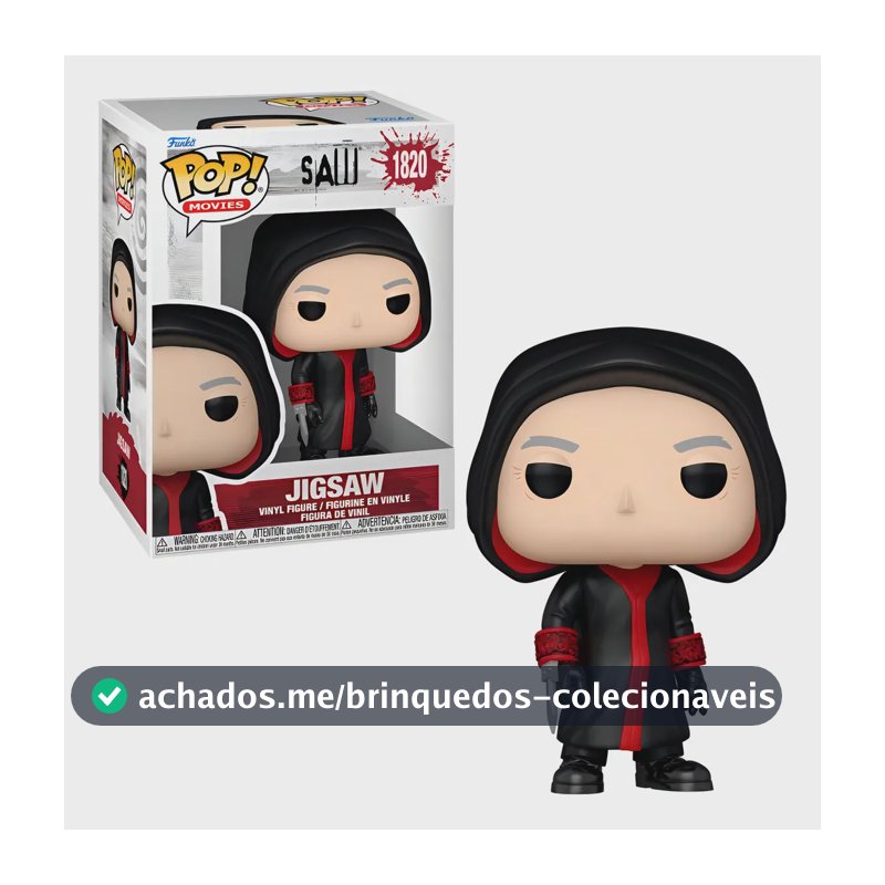 Boneco Funko Pop! Jogos Mortais - Jigsaw Killer