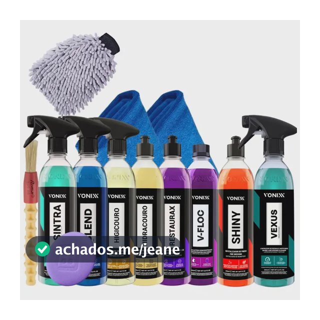 Kit SINTRA FAST, BLEND SPRAY, HIGICOURO, HIDRACOURO, RESTAURAX, V-FLOC, SHINY, VEXUS Vonixx