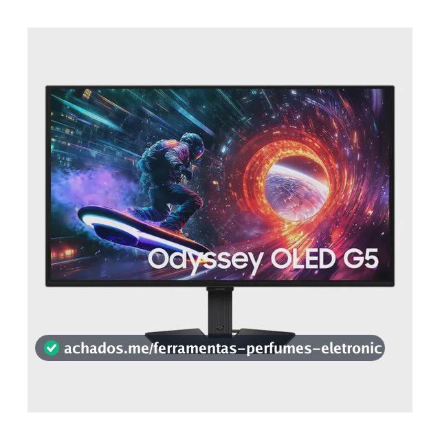 Samsung Odyssey Oled G5 27 , Qhd, 180hz, 0.03ms, G-sync Preto 127/220v