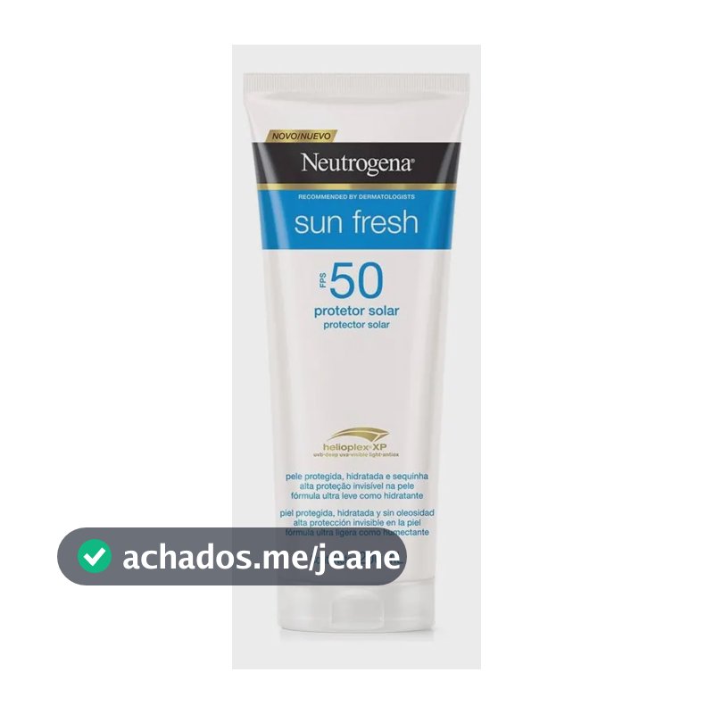 Protetor Solar Corporal Neutrogena Sun Fresh FPS 50, 200ml