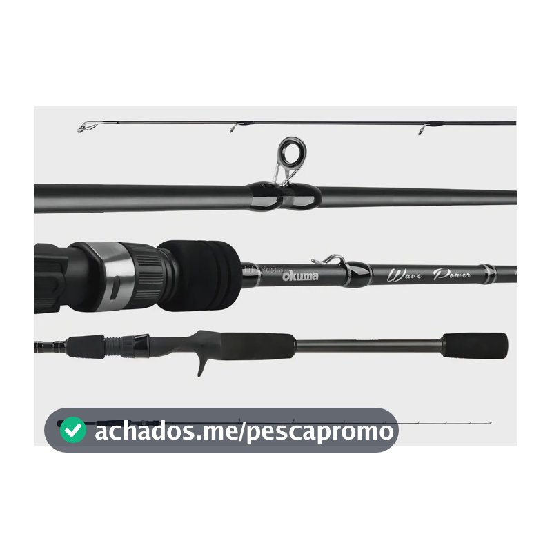 Vara Carretilha Okuma Wave Power WP-C Carbono 24T 1.74m 7-14lb