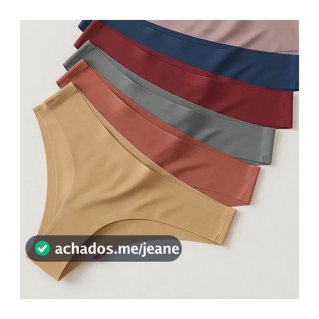 Kit 8 Calcinhas Tanga Sem Costura A Laser Cor Lisa Atacado