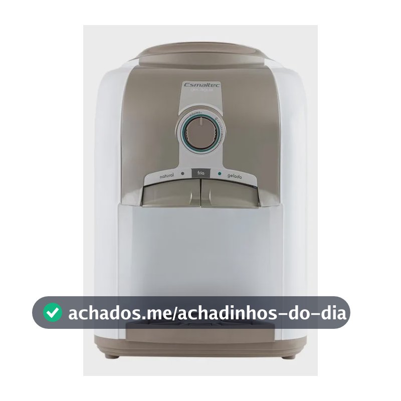 Bebedouro De Água Esmaltec De Mesa Branco 110v