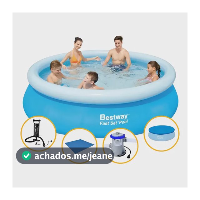 Kit Piscina Inflável Bestway 2.300ls Filtro Capa Bomba Forro