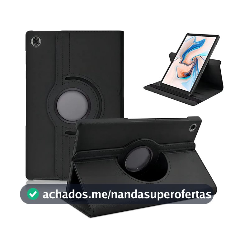 Capa Giratória 360º Para Tablet Lenovo Tab M9 + Película Cor Preto