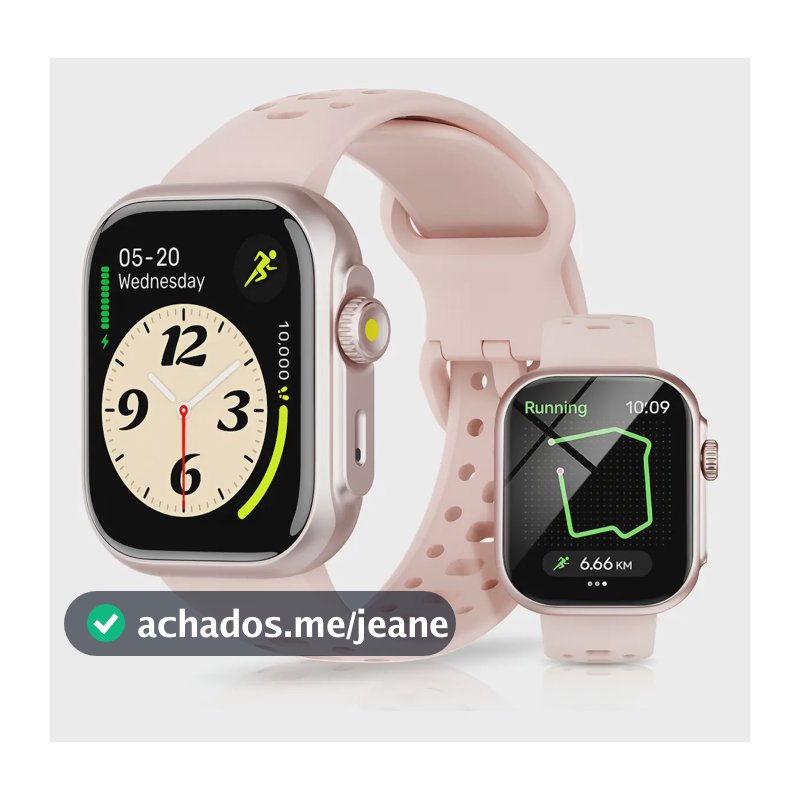 Relógio Smartwatch Bettdow Fb041 47 mm Esportivo Alexa E Gps 1.85 Cor Rosa