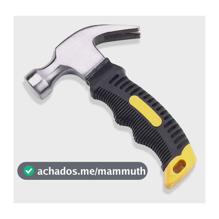 Mini Martelo Unha Cabo Curto Emborrachado Martelinho Pequeno Resistente Portátil Para Obra Original