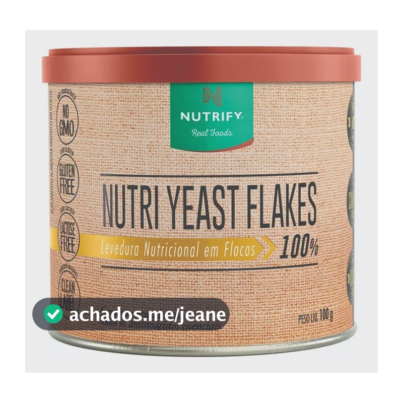 Nutri Yeast Flakes Levedura Nutricional 100g Nutrify