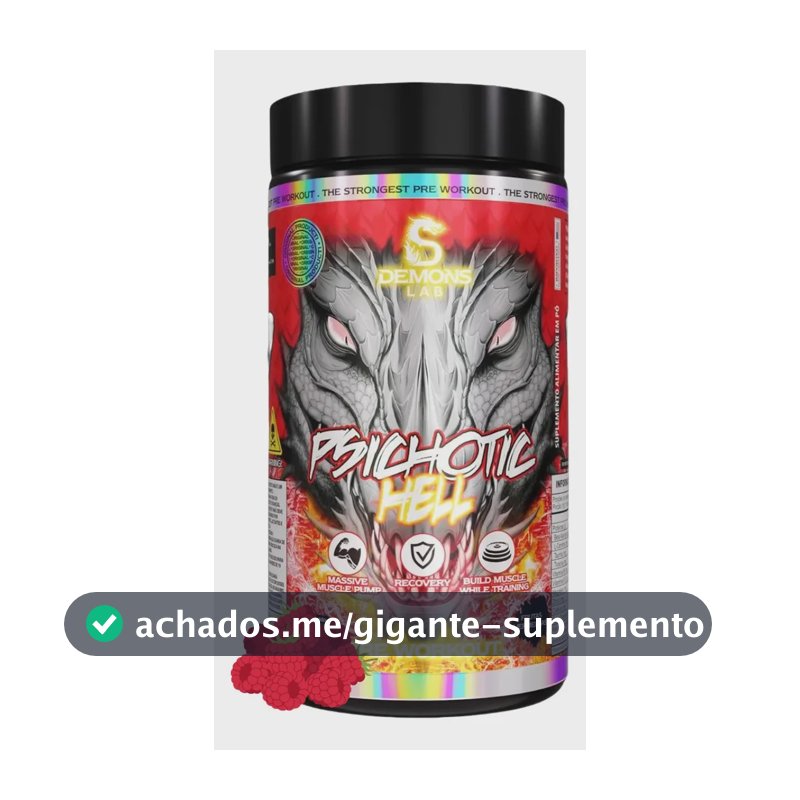 Suplemento Demons Lab en pó sabor frutas vermelhas x 300g