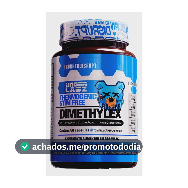 Suplemento Alimentar Under Labz Dimethylex Stim Free Sem Cafeína Com 60 Cápsulas