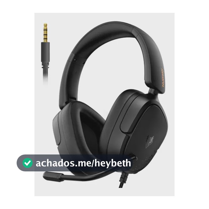 Fone Nubwo Hg04l Headset Gamer Surround 7.1 Ouvido Para Pc,Xbox,PS Possui uma entrada para fones de ouvido de 3,5 mm Preto