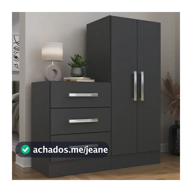 Cômoda 2 Portas 3 Gavetas Rodial Dunas Wt