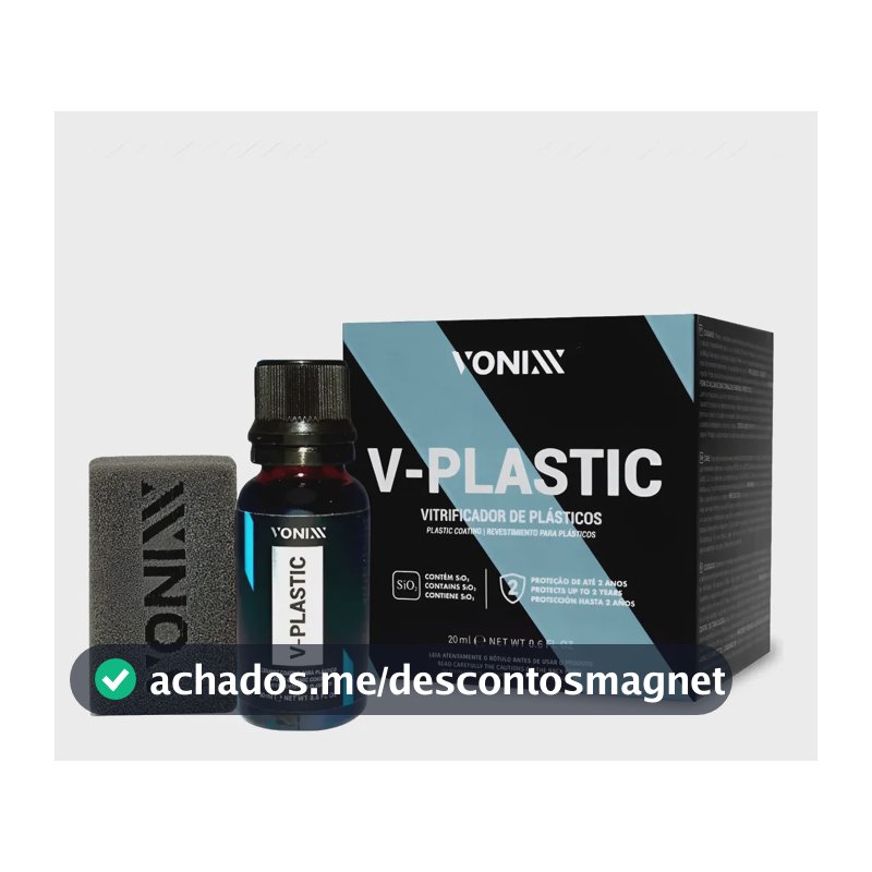V Plastic Vitrificador Plástico Vonixx 20ml 2 Anos Proteção