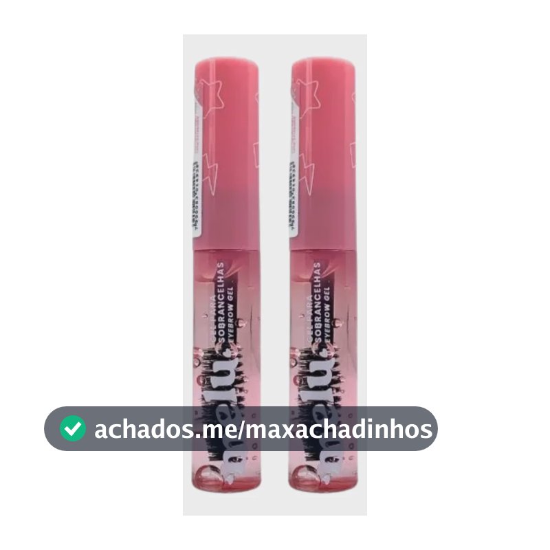 Gel De Sobrancelha Fixador Melu By Ruby Rose® Kit 2 Unidades