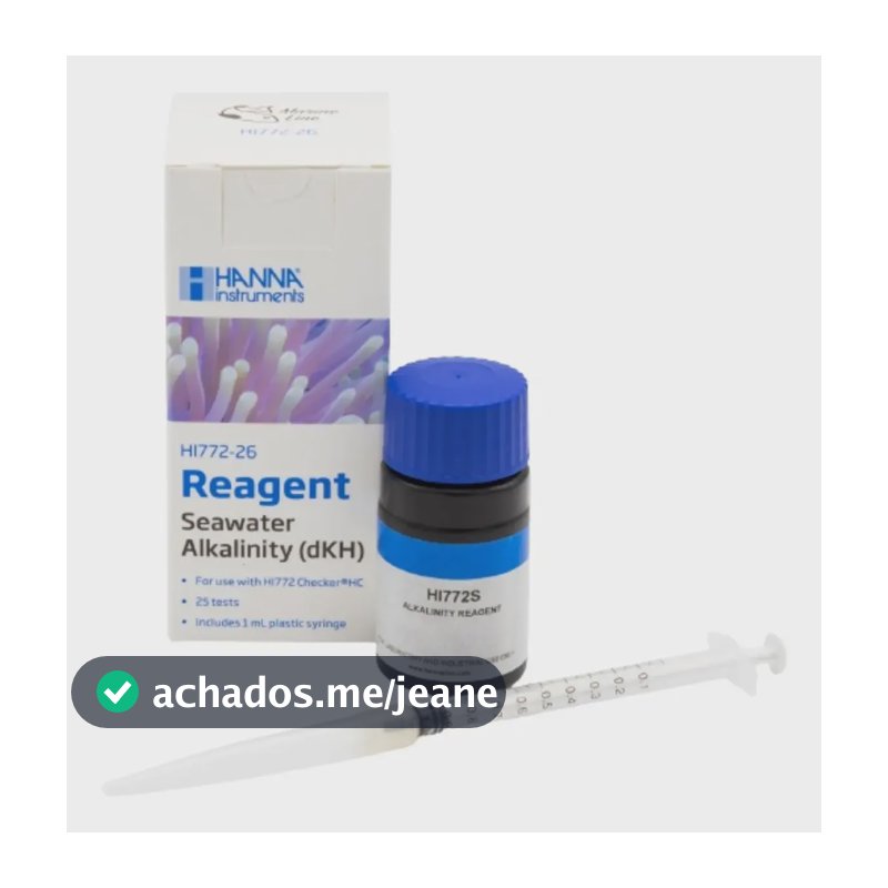 Reagente Alcalinidade (dkh) - Hi772-26 Hanna 25 Testes
