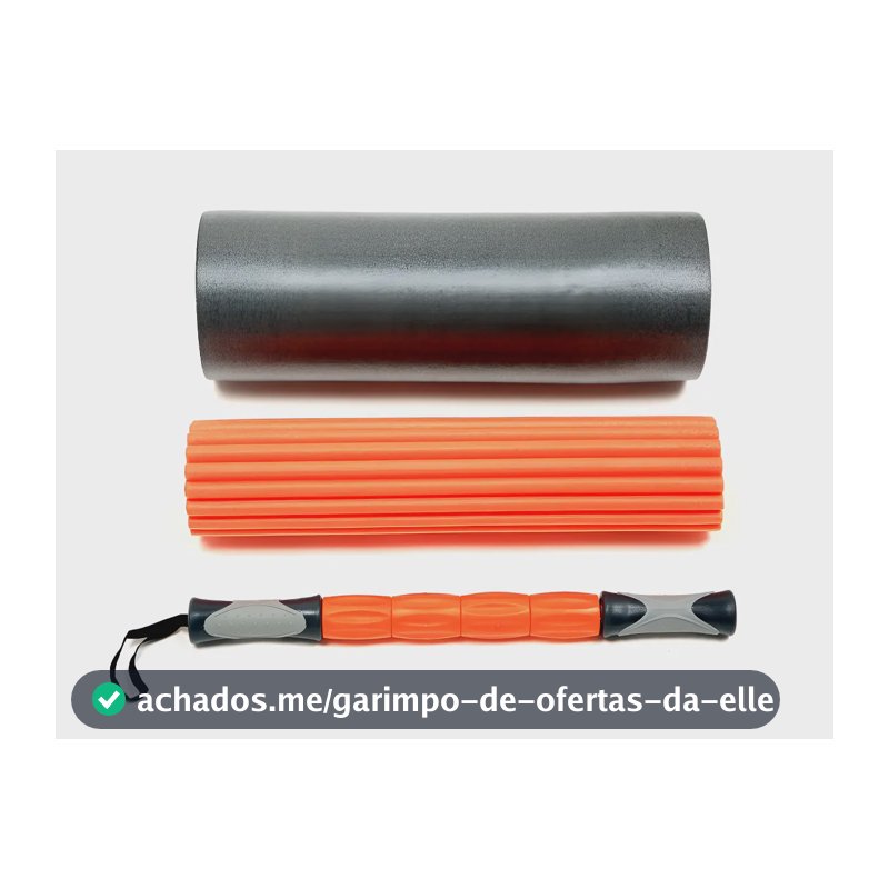 Rolo Liberação Foam Roller 3 Em 1 Miofascial Ativa Odin Fit