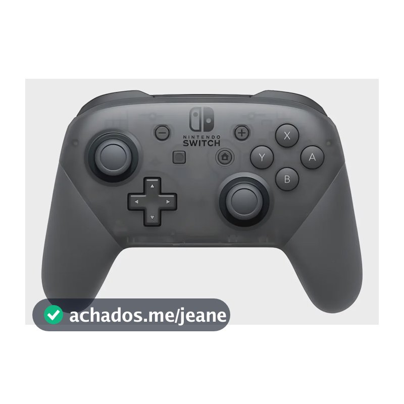Controle Nintendo Switch Pro Controller Sem Fio Preto Preto