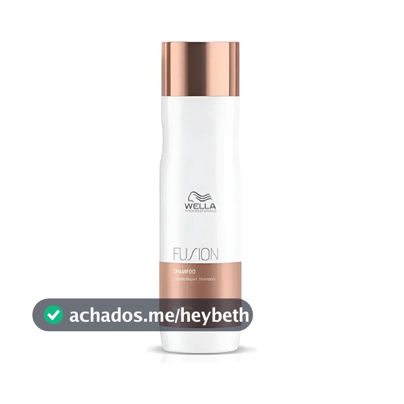 Shampoo Wella Fusion 250ml: Reparação Extrema 95% Mais Forte