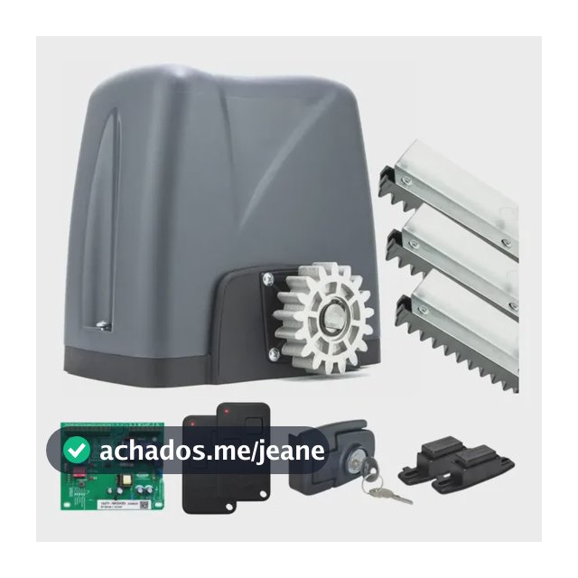 Motor Portão Rossi Dz Nano Turbo 36 C/ Cremalheira 3m 600kg