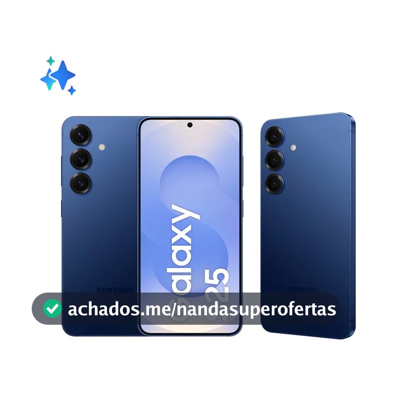 Samsung Galaxy S25 5G, 256GB, 12GB, Câmera Tripla - Azul marinho