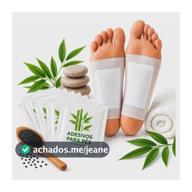 Kit com 50 Adesivos Para os Pés Noturno com Extrato de Bambu da Lumibella