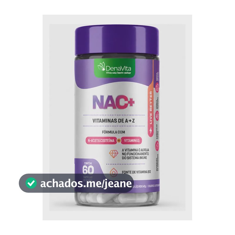 Nac Com Vitaminas De A- Z , Multivitamínico - Denavita Nac Multivitaminico