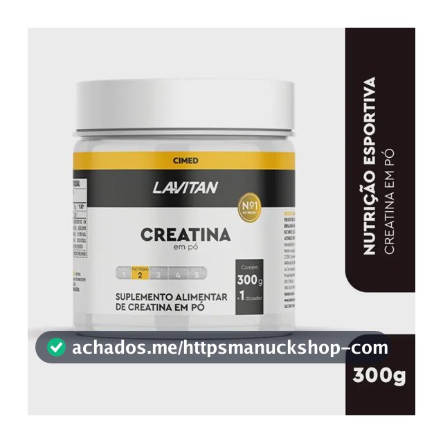 Creatina Pura em Pó Monoidratada Lavitan Cimed 300g