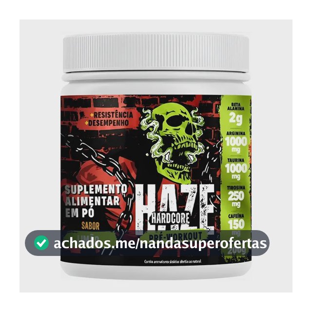 Haze Hardcore Pré-treino 200g - Melhor Pré-treino Do Mercado Limão