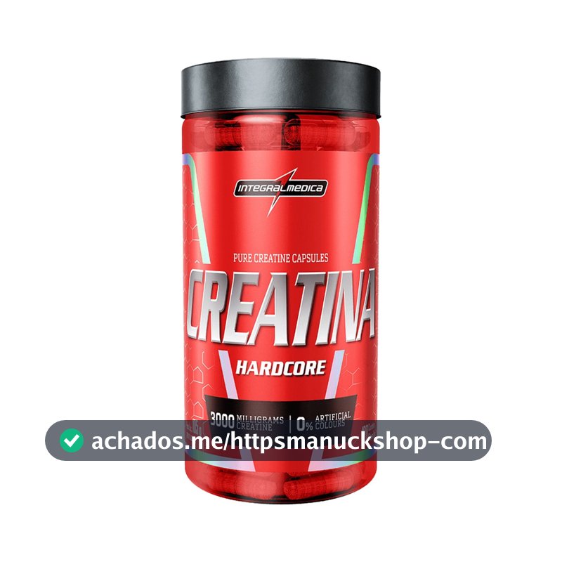 Creatina Integralmédica Hardcore em cápsula Sem sabor x 105g de 120 un