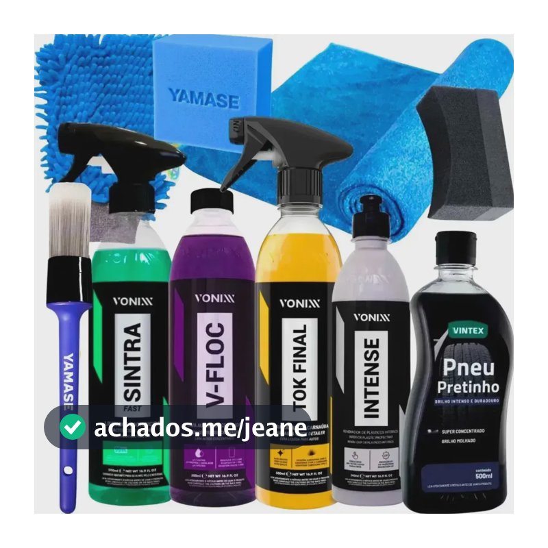 Kit Lavagem Completa Vonixx V-floc Sintra Pretinho Tok Final