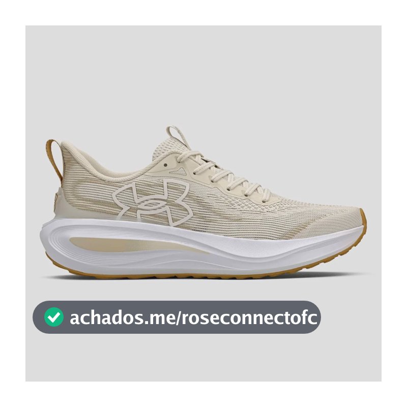 Tênis Masculino Charged Skyline 5 Under Armour Bege Liso 42 Br
