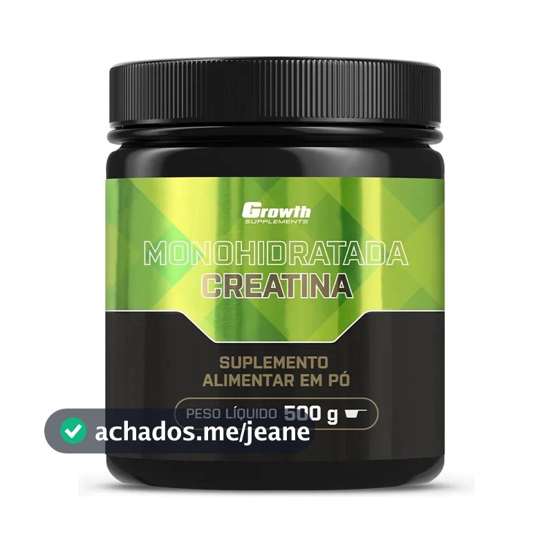 Creatina Growth Supplements Monohidratada em pó Sem sabor x 500g