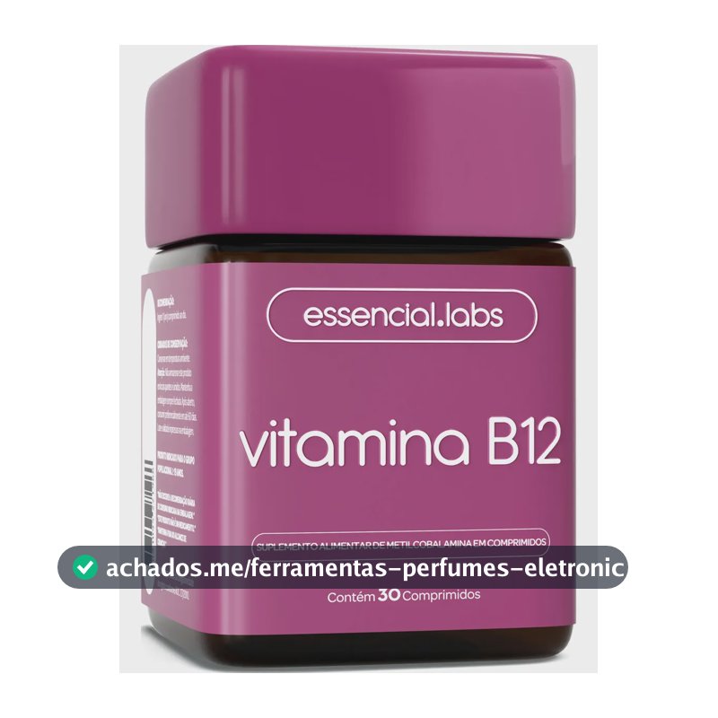 VITAMINA B12 Metilcobalamina - Fórmula com Máxima Pureza e Concentração - 30 Doses